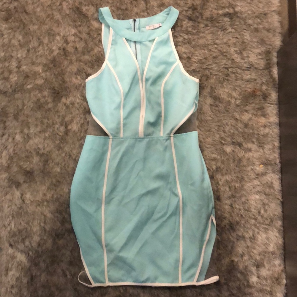 Baby blue dress